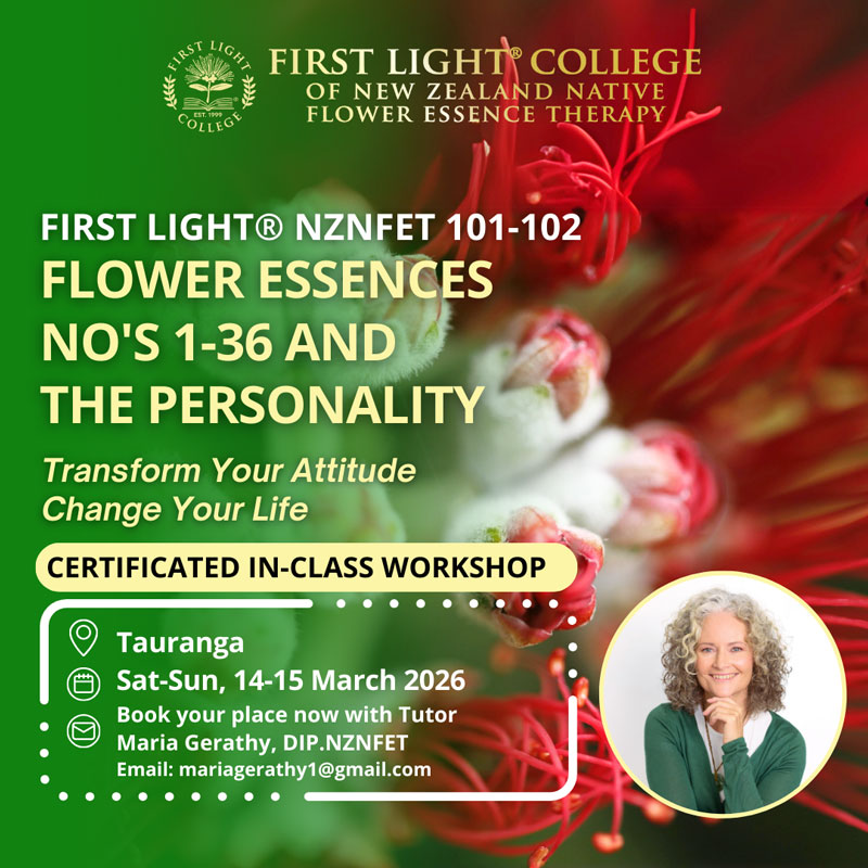 first light flower essence workshops Tauranga - flowers