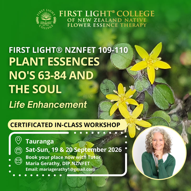first light flower essence workshops Tauranga - plants