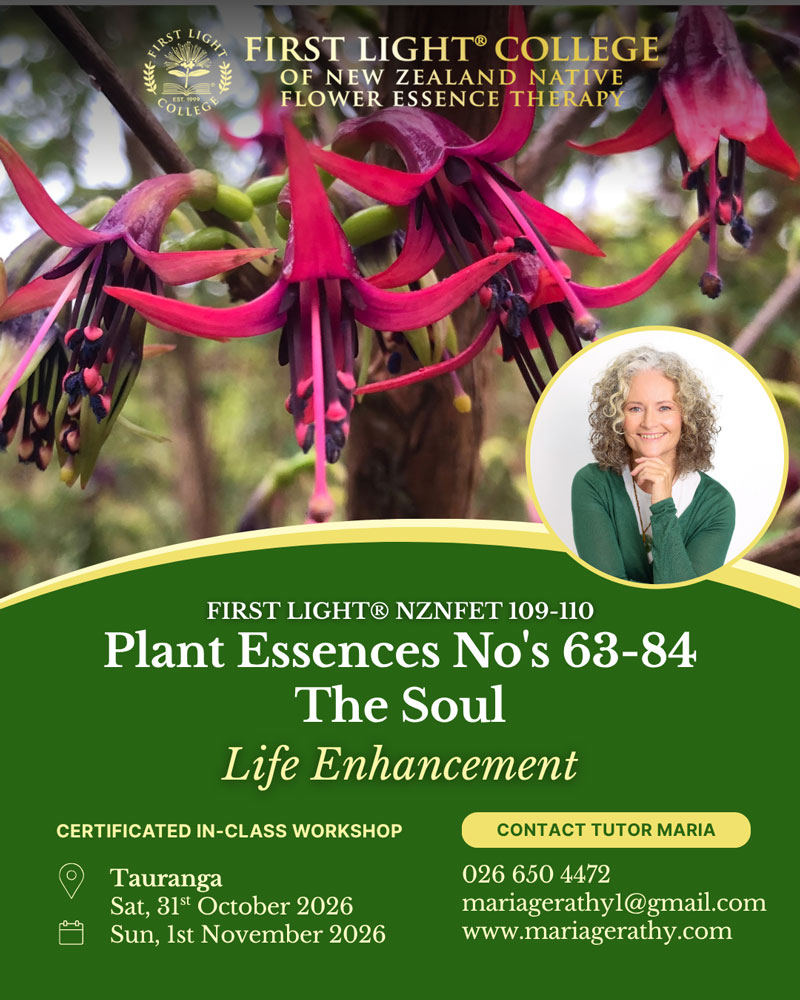 first light flower essence workshops Tauranga - plants